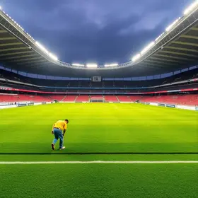 reforma do gramado do Morumbi